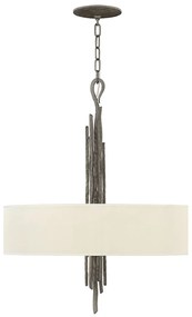 Lampadario Contemporaneo Spyre Acciaio Bronzo Metallizzato Opaco 6 Luci E14