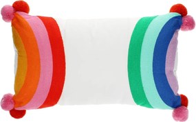 Cuscino per bambini in misto cotone 50x33 cm Rainbow – Rex London