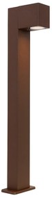 Lampada da terra industriale da esterno marrone ruggine 65 cm IP44 - Baleno