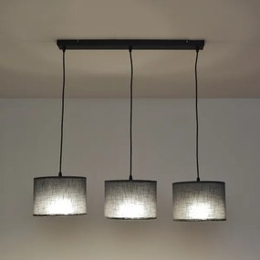 Lampadario a cavo ALBA 3xE27/15W/230V grigio