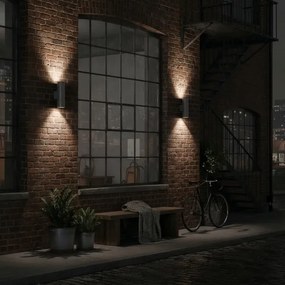 Ideal Lux - Applique da esterno GUN 2xGU10/35W/230V IP44 antracite