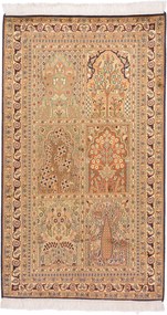 Cashmere Silk Tappeto 80 x 140 (Indian) Annodato A Mano
