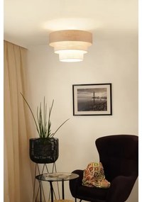 Brilagi - Lampadario a plafone ALASKA LUNETA 1xE27/15W/230V diametro 45 cm grigio/color crema