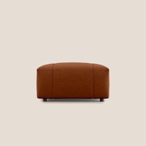 Giotto pouf in morbida microfibra effetto velluto impermeabile idrorepellente T09 ruggine