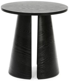 Tavolino nero , ø 50 cm Cep - Teulat