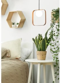 Lampadario a sospensione con filo TULA 1xG9/28W/230V quadrato oro