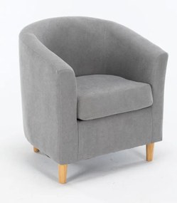 Poltroncina Maja in tessuto Enjoi 70x63x68h, GRIGIO CHIARO