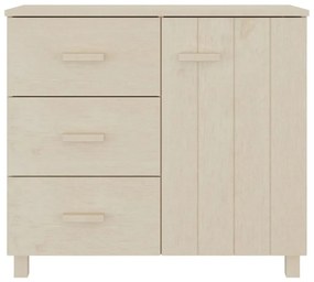 Credenza hamar miele 90x40x80 cm in legno massello di pino