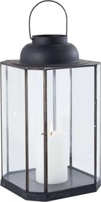 APOLLINE - lanterna in vetro e acciaio