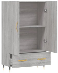 Credenza grigio sonoma 69,5x31x115 cm in legno multistrato