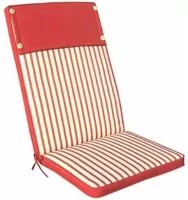 Cuscino alto idrorepellente in Poliestere cm 113x49x4 - YORK Colore: Rosso