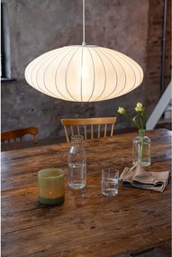 Lampada a sospensione bianca con paralume in tessuto ø 60 cm Florence - Markslöjd