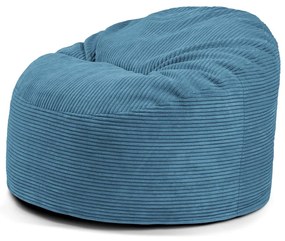 Pouf a sacco per bambini blu con rivestimento in velluto a coste Om 85 – SLOWDOWN