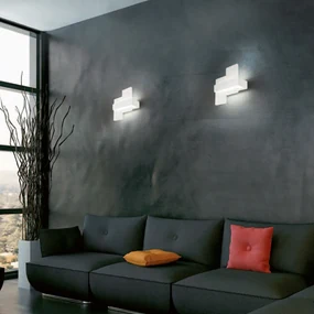 Plafoniera Moderna Bunny Metallo Bianco Led 20W