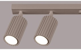 Faretto grigio tortora in metallo 6,5x117 cm Gleam – Sollux