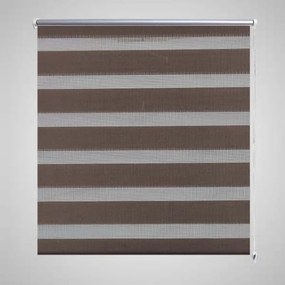 Tenda A Rullo Oscurante Zebra 60x120cm Caffé /