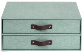 Organizer verde in cartone per cassetti Birger Canvas Paper Laminate – Bigso