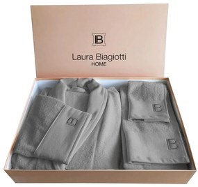 Completo bagno 3 pezzi in spugna Laura Biagiotti  Colore Grigio