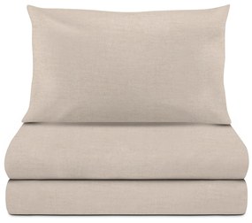 Completo letto singolo melange beige