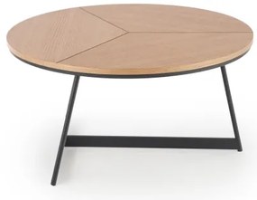 Tavolino KARIDA 41x80 cm beige/nero