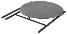 Tavolo da pranzo rotondo in metallo nero ø 70 cm Disc - Zone