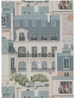 Manuel Canovas Carta da parati Les Toits de Paris - Vert de Gris
