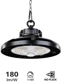 Campana LED 200W IP65 180lm/W No Flickering 1-10V con driver Philips Colore Bianco Naturale 4.000K