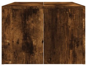 Tavolino da salotto rovere fumo 102x50x36 cm legno multistrato