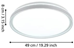 Eglo 99779 - Plafoniera LED dimmerabile SELUCI LED/40W/230V 3000-6500K+ TC