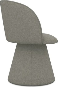 Sedia da pranzo grigia in imbottito Maia – Makamii