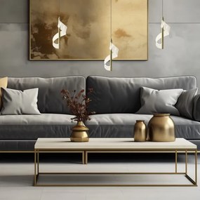 Lampadario LED a sospensione con filo LARGO LED/10W/230V oro