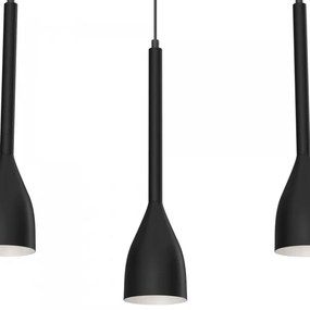 Lampadario su corda ISTAPPAR 3xE27/60W/230V nero