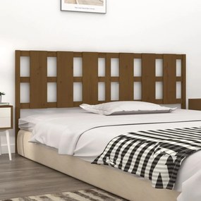 Testiera letto miele 205,5x4x100 cm in legno massello di pino