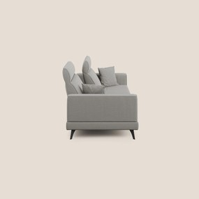 Slide Divano con schienali traslanti e poggiatesta in tessuto simil cotone impermeabile T19 beige