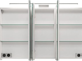 Specchio Contenitore Con Illuminazione PELIPAL bianco lucido L 120 x H 70.3 x P 17 cm
