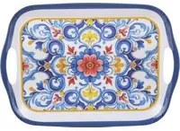 Vassoio 35x25 cm melammina decorato Sicilia