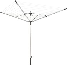 Stendibiancheria da esterno ad ombrello LEIFHEIT LinoPush 500 in alluminio L 255 cm grigio / argento