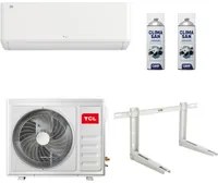 Set climatizzatore tcl gentle classe a++/a+ inverter wi fi staffa e sanificante potenza 9000 btu/h, confezione 1