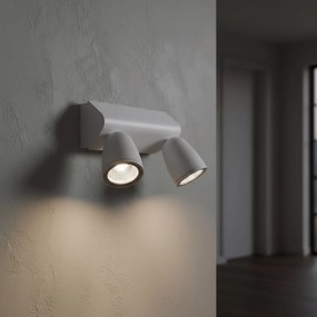 Applique da Esterno IP65 con 2 basi GU10 Serie AXIS - Bianca