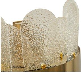 Lampada da parete dorata in vetro Gris – Mauro Ferretti