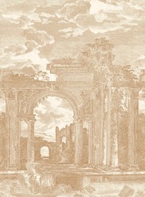 Arte International Carta da parati panoramica Rovine - Toffee