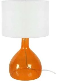 Tosel  Lampade d’ufficio lampada da comodino tondo vetro arancio e bianco  Tosel