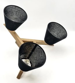 Brilagi - LED  Lampadario a plafone ANTHONY 3xE14/40W/230V quercia/nero