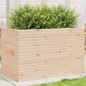 Fioriera Da Giardino 110x60x68,5 Cm İn Legno Massello Di Pino /