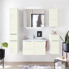 Mobile da bagno sospeso sotto lavabo L 80 x H 48 x P 45 cm bianco, 2 ante PELIPAL Madeo