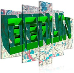 Quadro Green Berlin (5 Parts) Wide