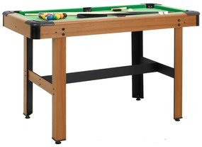 Tavolo Da Biliardo 4 Piedi 122x61x76 Cm Marrone /