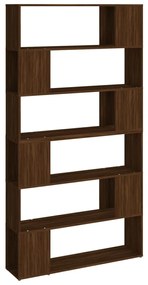 Libreria/divisorio rovere marrone 100x24x188 cm