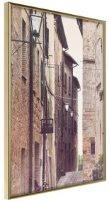 Poster  Brick Buildings  Cornice Quadri Cornice d'oro, Larghezza x Altezza Home decor 40x60