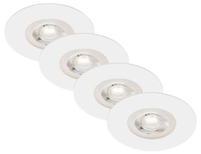 Faretto Incasso Kulana Plastica Bianco Opaco Led Integrato 4,9W 3000K